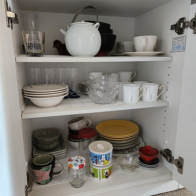 棚/捨て活/目標はモノを探さない/見える収納/食器は１つ買ったら１つ捨てる...などのインテリア実例 - 2025-05-26 10:10:14