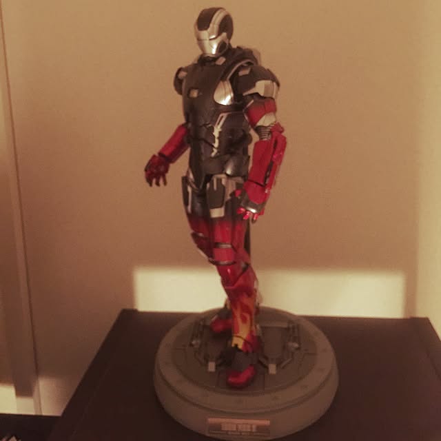 壁/天井/マーベル/アイアンマン/フィギュア収納/フィギュアのインテリア実例 - 2015-08-07 23:24:30