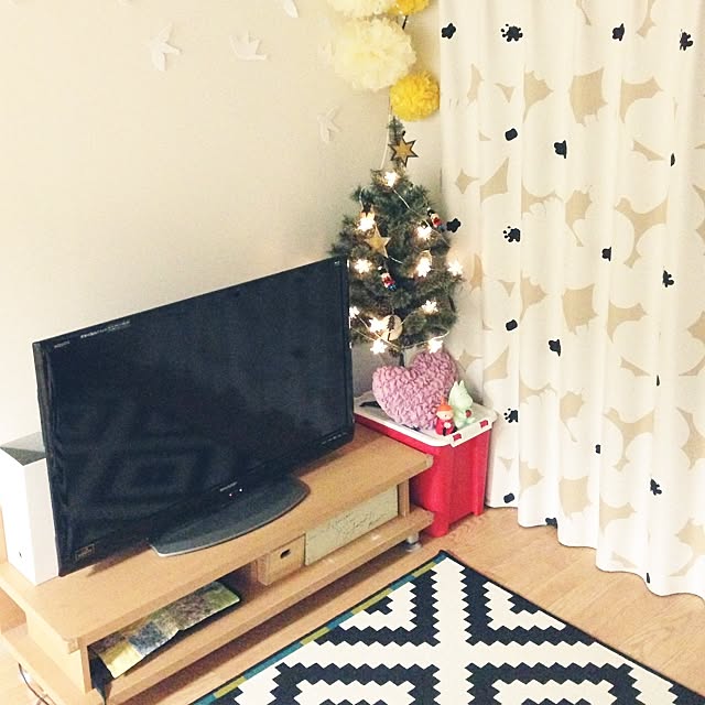 リビング/ポンポン/IKEA/クリスマス/雑貨...などのインテリア実例 - 2014-11-14 02:35:05