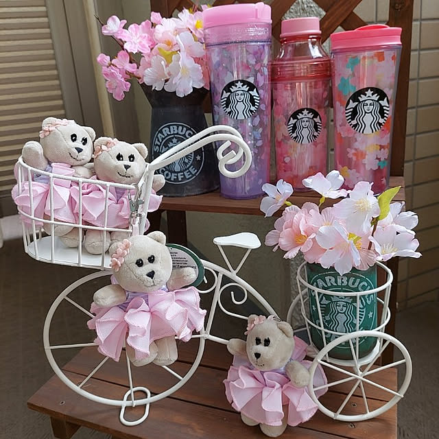 玄関/入り口/SAKURA/桜/スターバックス/コメントスルーで大丈夫です♡...などのインテリア実例 - 2022-03-13 22:37:22