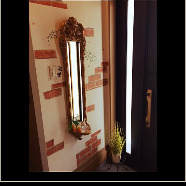 玄関/入り口/DIY/雑貨/観葉植物/セリアのインテリア実例 - 2016-06-20 15:08:05