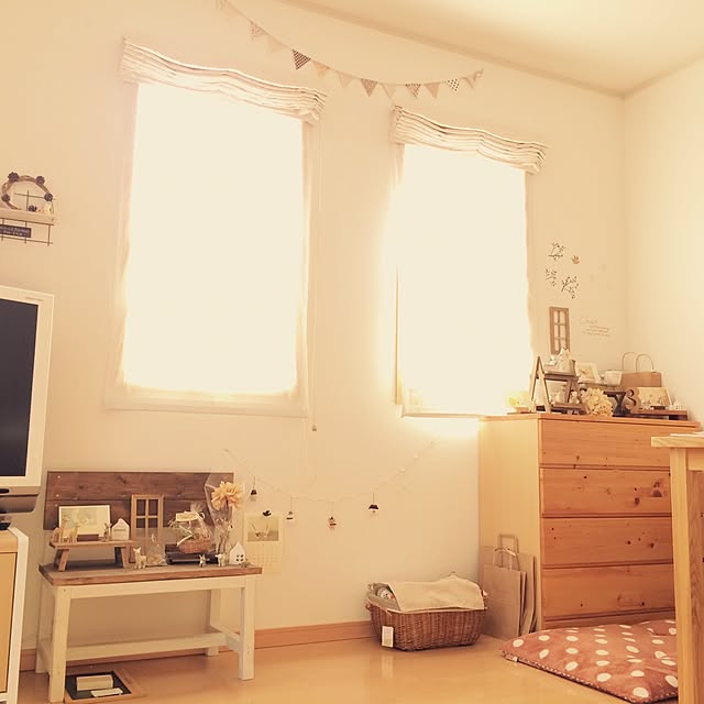部屋全体/セリア/雑貨/ドライフラワー/3COINS...などのインテリア実例 - 2015-08-03 15:43:27
