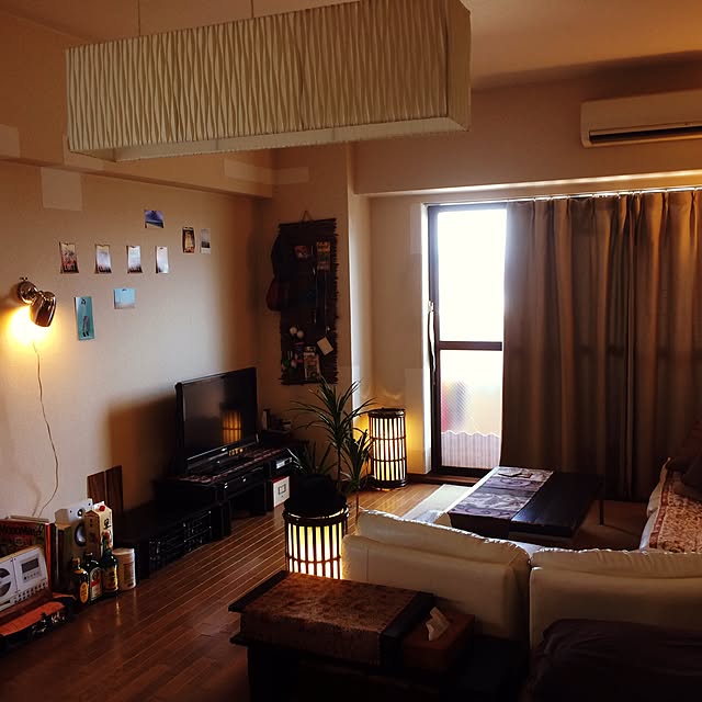 部屋全体/一人暮らし/DIY/照明のインテリア実例 - 2016-06-15 13:49:49