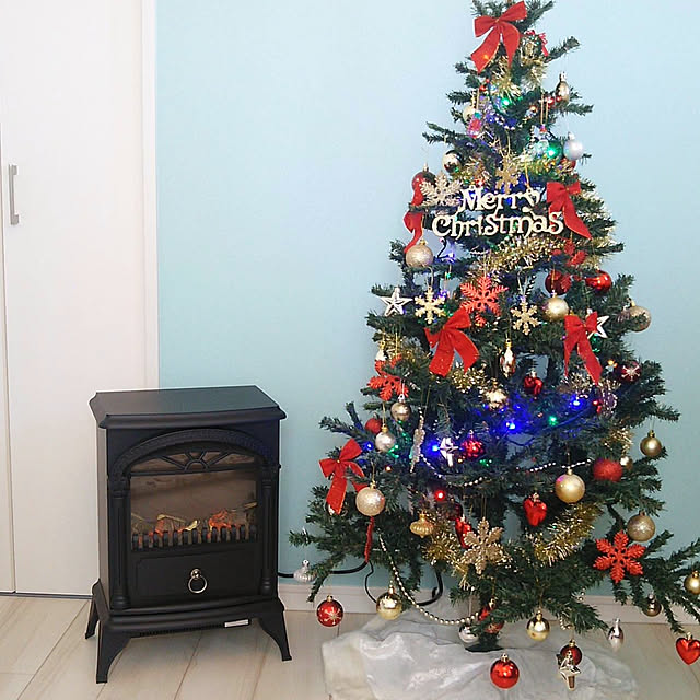 クリスマスツリー/子供部屋/暖炉型ファンヒーター/暖炉型ヒーター/暖炉...などのインテリア実例 - 2018-12-16 07:35:09