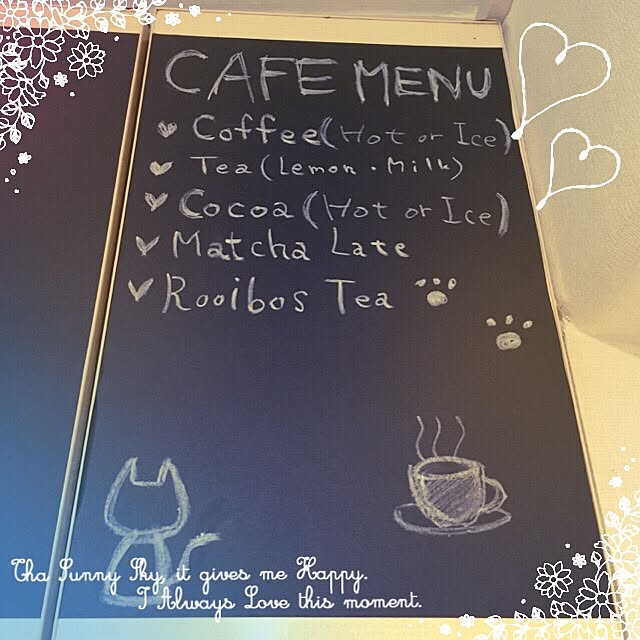 黒板 カフェメニューのおしゃれなアレンジ・飾り方のインテリア 黒板 カフェメニューのおしゃれなアレンジ・飾り方のインテリア