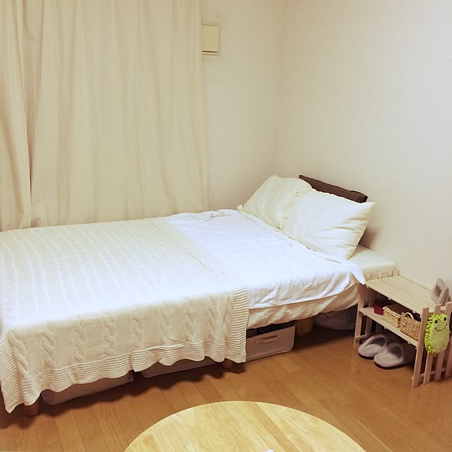 ベッド周り/ニトリ/IKEA/すのこ棚/DIY...などのインテリア実例 - 2015-07-04 22:17:59