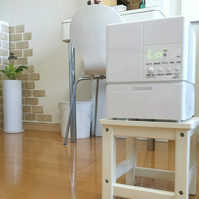机/一人暮らし/ホワイト大好き/レンガ壁紙/レンガシート...などのインテリア実例 - 2015-10-26 13:15:29