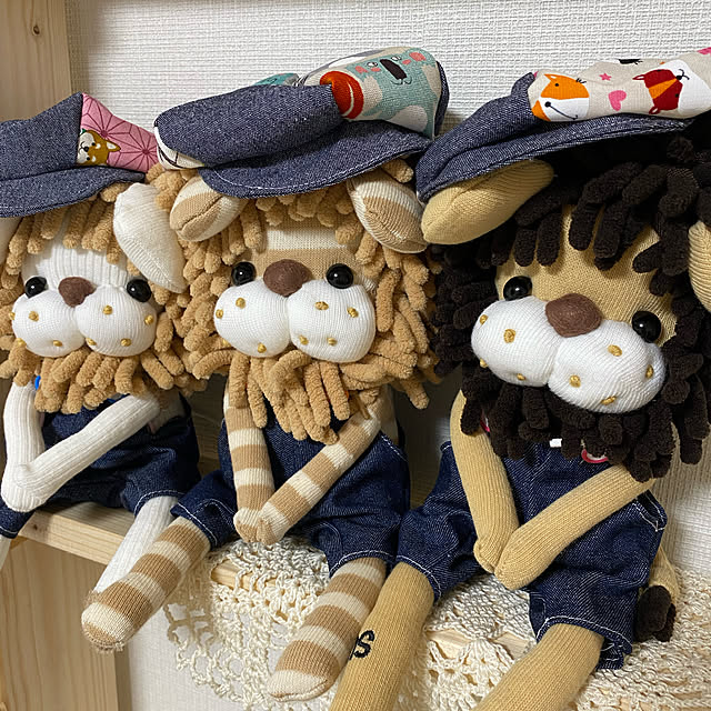 ライオン/ソクモンちゃん手作り/手芸/はんどめいど/靴下で作ってます...などのインテリア実例 - 2021-08-03 02:45:08