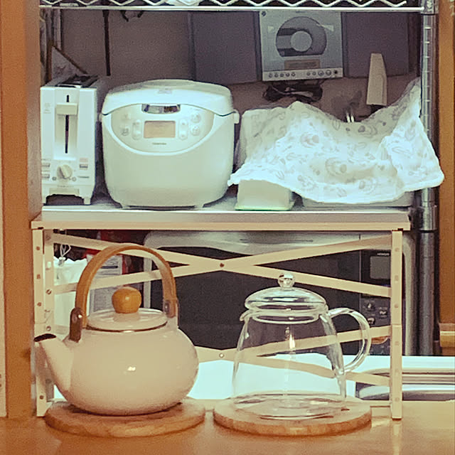 訪問ありがとうございます♡/100均/ダイソー/キッチン/キッチンカウンター上の棚のインテリア実例 - 2020-09-13 18:14:14