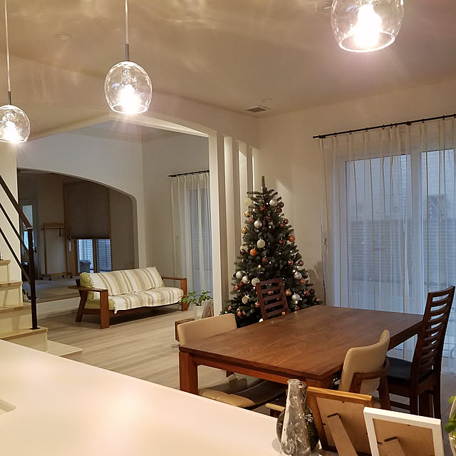 ayumiの-クリスマスツリー クリスマス ツリー 180cm 180 おしゃれ オーナメント オーナメントセット led 飾り セット ライト かわいい 電飾 クリスマスツリーセット ledライト Xmas christmastree tree 業務用 店舗用 法人用 福袋 新生活の家具・インテリア写真
