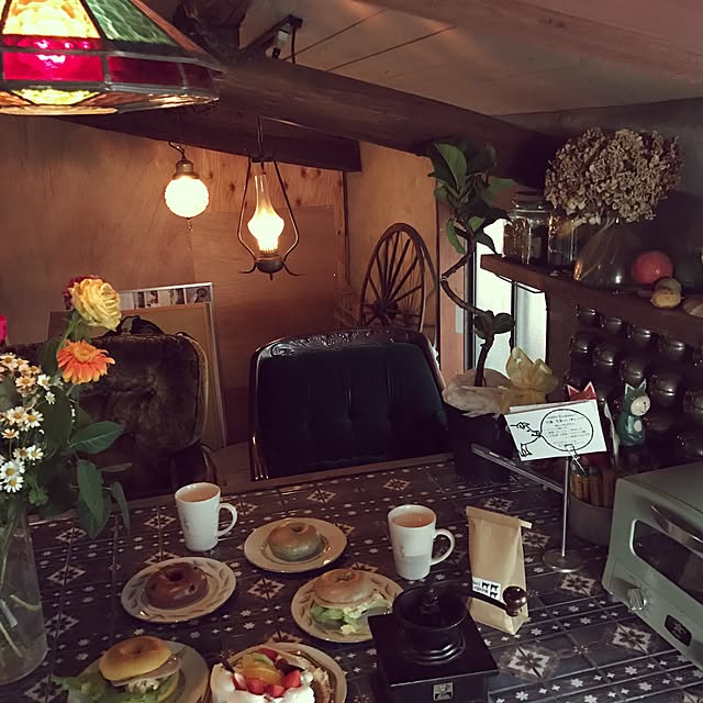 キッチン/ドライフラワー/アンティーク/DIY/ハンドメイド...などのインテリア実例 - 2017-04-12 08:01:32