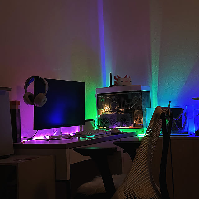 ゲーミングpcがある生活/ゲーミングPC/ゲーミングチェア/ゲーム部屋/机のインテリア実例 - 2024-06-09 15:02:34