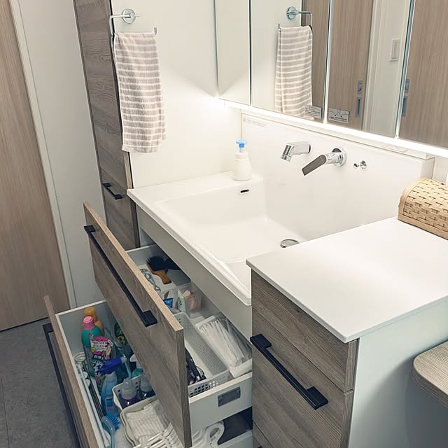バス/トイレ/引き出し収納/洗面所/TOTO/一条の平屋...などのインテリア実例 - 2025-04-20 09:52:12