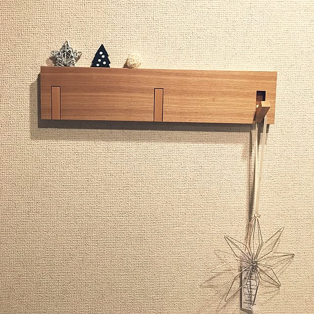 玄関/入り口/無印良品/壁に取り付けれる棚/セリア/クリスマスのインテリア実例 - 2016-11-13 15:26:13