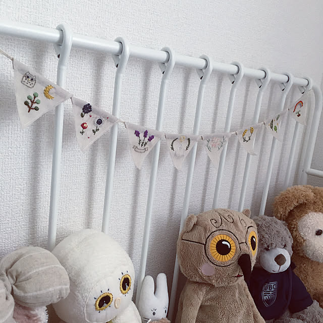 MINNEN/刺繍/ハンドメイド/ガーランド/こどものいる暮らし...などのインテリア実例 - 2020-06-28 09:49:30