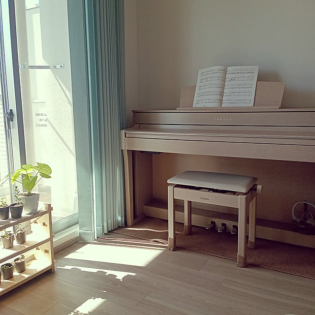 部屋全体/電子ピアノ/観葉植物/明るい部屋/多肉植物のある暮らし...などのインテリア実例 - 2021-10-06 10:09:34