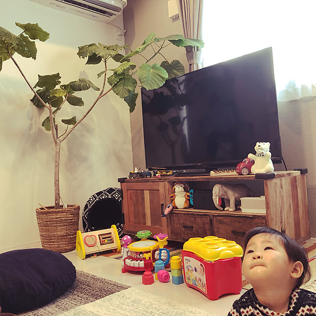 ジャーナルスタンダードファニチャー/子供のいる暮らし/テレビボード/ウンベラータ/くまのぬいぐるみ...などのインテリア実例 - 2020-01-25 15:13:20