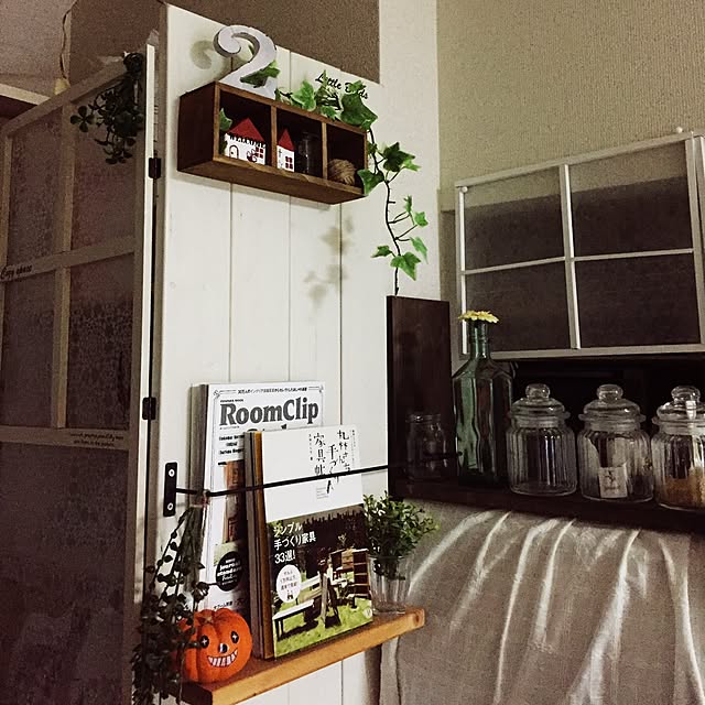 部屋全体/オイルステイン/転写シート/DIY/セリア...などのインテリア実例 - 2014-10-29 19:06:56