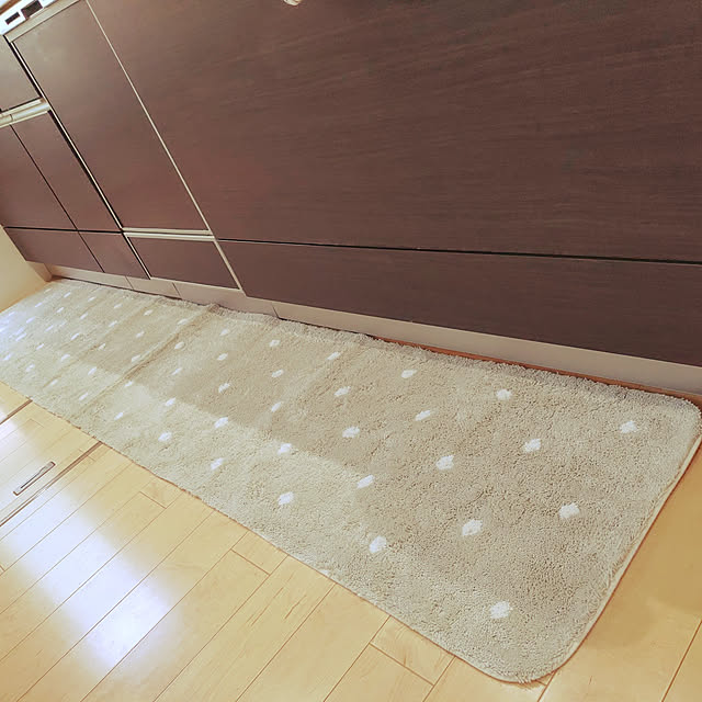 uniのオカ-水玉２ キッチンマット ( 約45×120cm/180cm/240cm  約60×120cm/180cm/240cm )の家具・インテリア写真