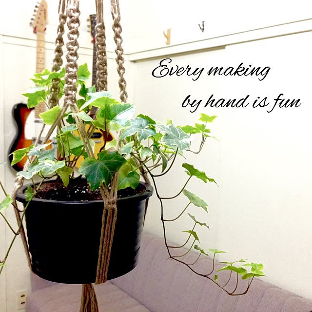 リビング/ハンドメイド/ダイソー/DIY/観葉植物...などのインテリア実例 - 2016-01-07 21:24:44