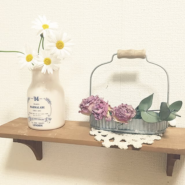 壁/天井/セリア/ドライフラワーのインテリア実例 - 2015-03-28 18:40:35