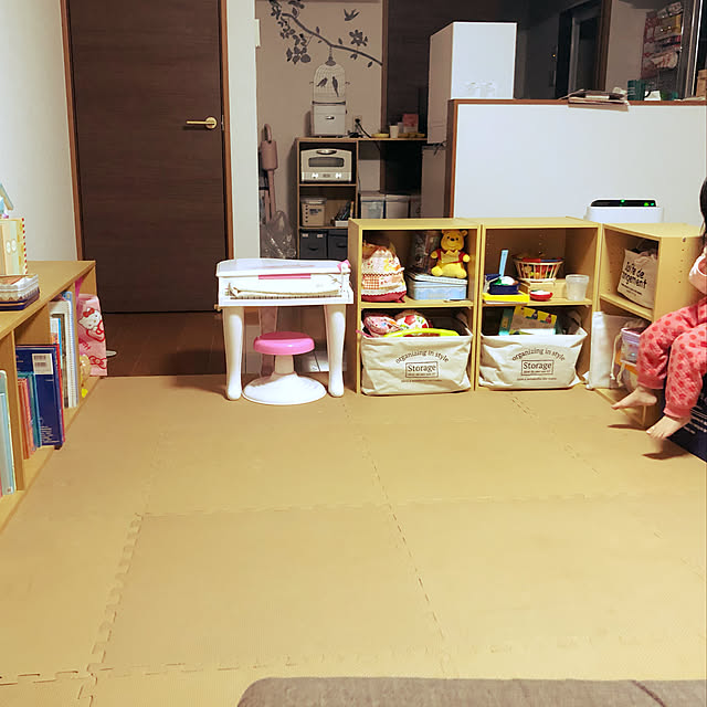 こどものおもちゃ収納/カラーボックス/こどものいる暮らし/リビングのインテリア実例 - 2020-02-27 22:19:05
