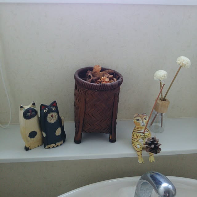 バス/トイレ/ダイソー/まつぼっくり/猫のインテリア実例 - 2016-09-30 08:15:44