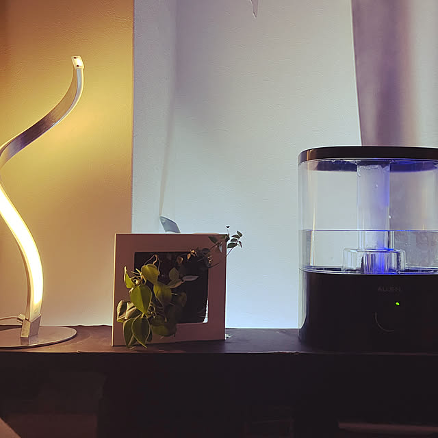 観葉植物/無印良品/照明/一人暮らし/ベッド周りのインテリア実例 - 2021-01-18 22:23:54