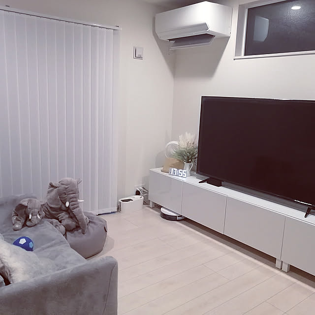 リビング/IKEA/モノトーン/100均/ホワイトインテリアのインテリア実例 - 2022-01-22 17:59:48