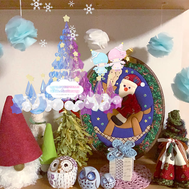 キキララつながるクリスマス/RCの出会いに感謝♡/いつもありがとうございます❤️/ハンドメイド/棚のインテリア実例 - 2020-12-24 18:27:27