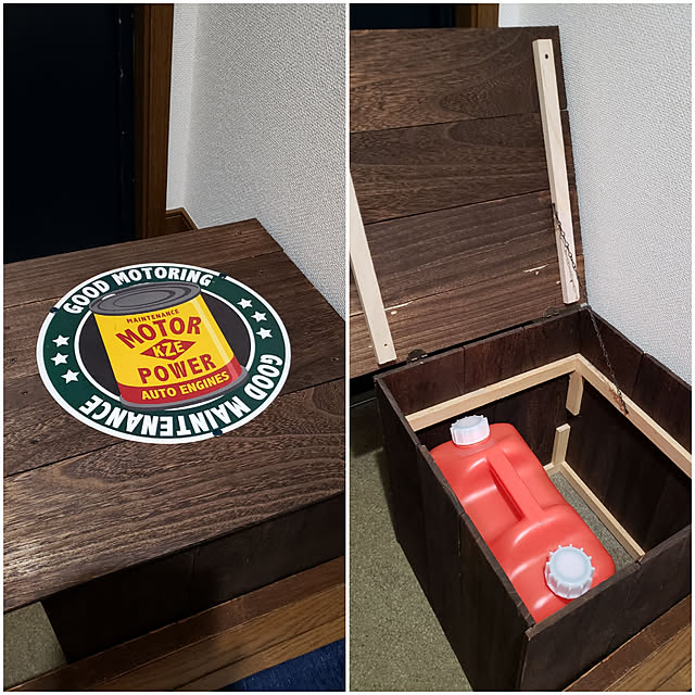 玄関/入り口/セリア/いいね&フォローありがとうございます☆/DIY/灯油缶収納のインテリア実例 - 2019-04-08 10:41:36