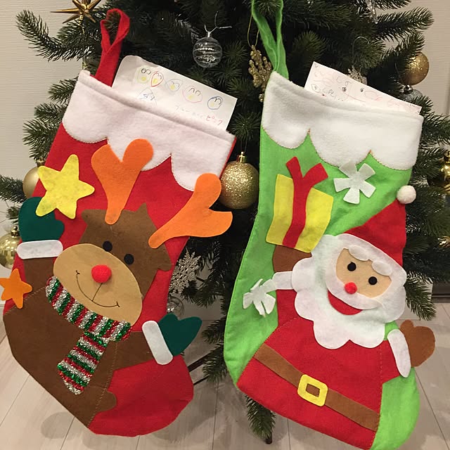 リビング/気が早すぎwww/ダイソー/クリスマス靴下/クリスマスのインテリア実例 - 2016-11-08 20:28:17