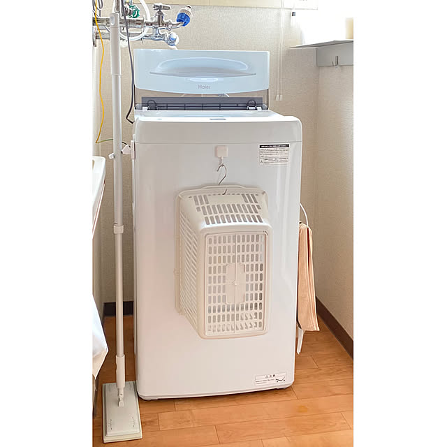 バス/トイレ/haier/ハイアール洗濯機/吊るす収納/洗濯かご...などのインテリア実例 - 2024-07-21 12:53:10