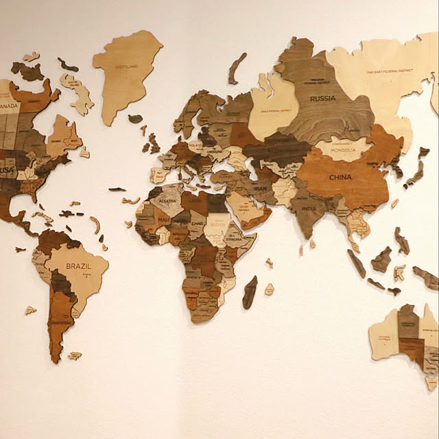 世界地図 enjoy the woodのおしゃれなアレンジ・飾り方の 世界地図 enjoy the woodのおしゃれなアレンジ・飾り方の