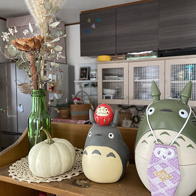 ドライフラワー/トトロ♡/ハロウィン/初心者です、勉強中。/お花大好き♡...などのインテリア実例 - 2022-09-11 14:29:38