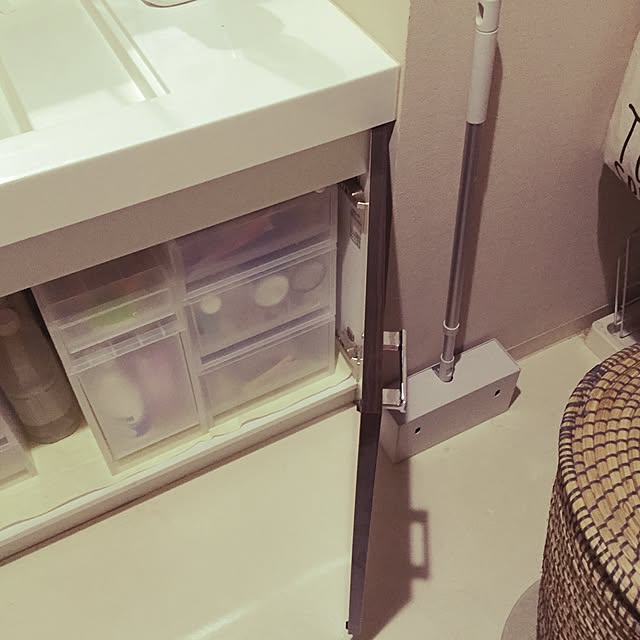 バス/トイレ/フローリングモップ/フローリングモップ用ケース/ポリプロピレンケース/無印良品...などのインテリア実例 - 2015-10-07 01:37:27
