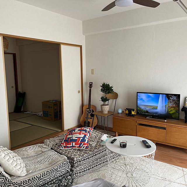部屋全体/ギター/観葉植物/シーリングファン/IKEA...などのインテリア実例 - 2024-02-20 19:22:06