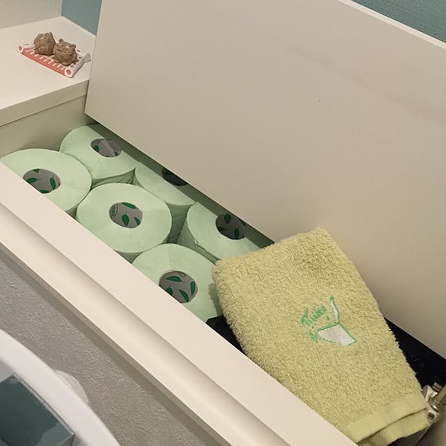 バス/トイレ/積水ハウスオリジナル/トイレ用タオル/トイレットペーパーの収納/緑茶の香りのするトイレットペーパーのインテリア実例 - 2016-04-11 08:55:56