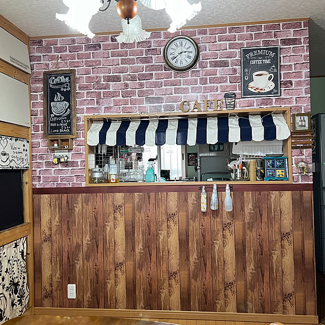 部屋全体/壁紙シール/カフェ風/アメリカン/自分時間...などのインテリア実例 - 2024-05-21 13:40:29