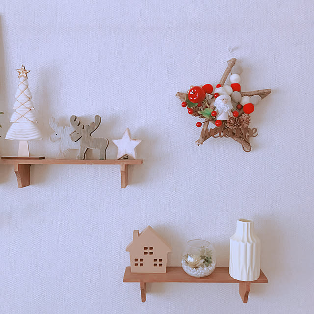 クリスマス/100均/セリア/ナチュラルが好き/ナチュラル...などのインテリア実例 - 2019-11-27 15:06:00