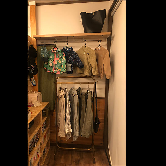 ロールカーテン/こども服収納/中古住宅/1×4/2×4...などのインテリア実例 - 2021-09-07 09:03:36