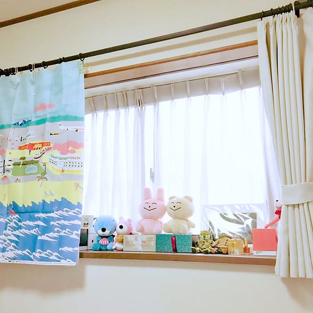 ぬいぐるみ/出窓/壁/天井のインテリア実例 - 2020-04-02 14:23:12