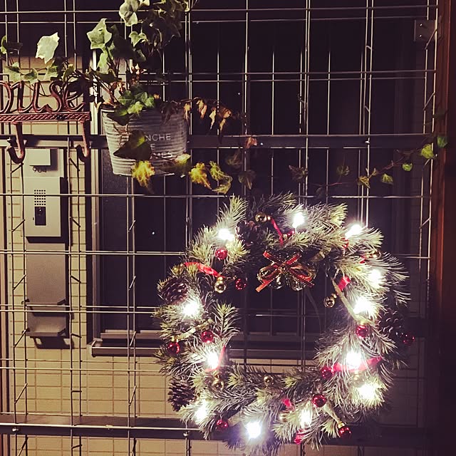 玄関/入り口/クリスマス/ナチュラル/DIY/IKEA...などのインテリア実例 - 2016-11-12 18:35:17