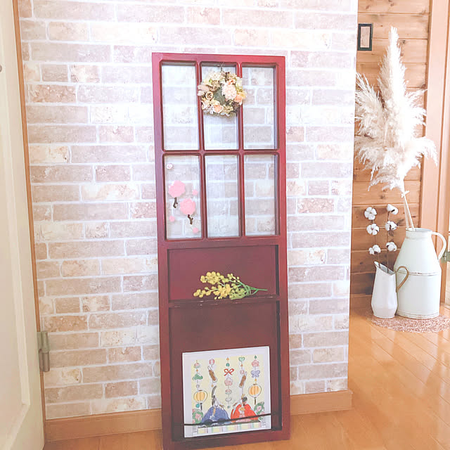 ひな祭り/プリザーブドフラワーリース/わんこのいる暮らし/老犬との暮らし/建売住宅diy...などのインテリア実例 - 2023-03-01 17:33:22
