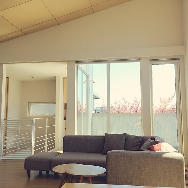 部屋全体/シンプルライフ/天井4m/隠す収納のインテリア実例 - 2017-04-21 21:59:08