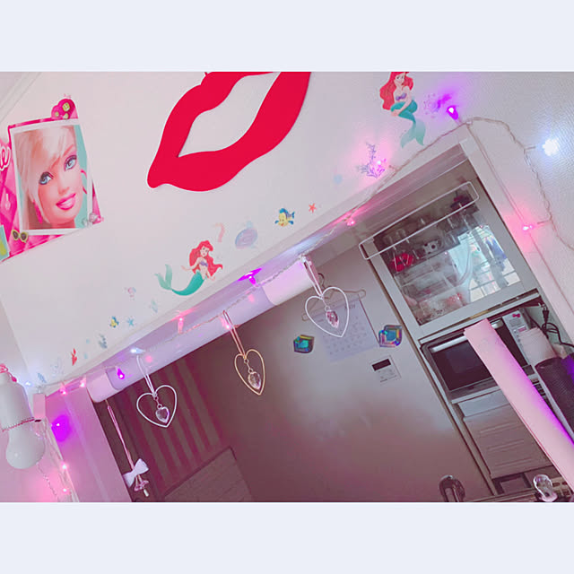 ハート/サンキャッチャー/賃貸/IKEA/ピンク...などのインテリア実例 - 2019-05-09 21:56:52