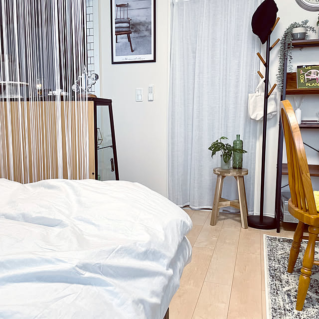 ベッド周り/ひとり暮らし/賃貸インテリア/RoomNo. 470312/IKEA...などのインテリア実例 - 2024-08-24 14:20:00