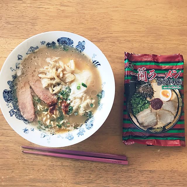 ナチュラル69の器/今日のお昼ご飯/一蘭の袋麺/無言フォロー＆いいねすいません/いいね、フォロー本当に感謝デス☺︎...などのインテリア実例 - 2022-11-05 11:56:23