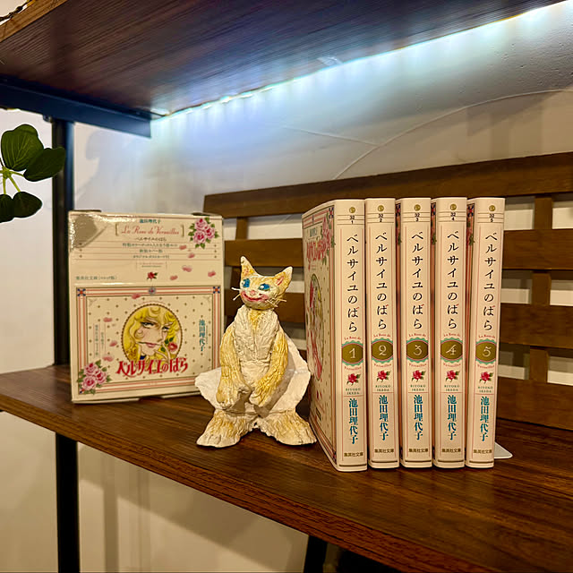 棚/ベルサイユのばら/漫画/わたしの休日のすごし方/jiji ちゃんのモンロー猫ちゃんのインテリア実例 - 2025-05-25 20:09:29