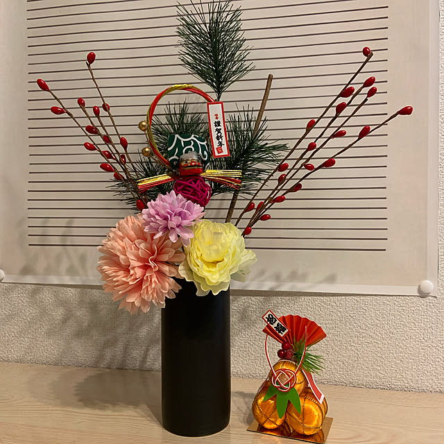 リビング/DAISO購入品/DAISO雑貨/Daiso/seriaの造花...などのインテリア実例 - 2025-01-07 11:14:47